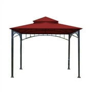 Garden Winds Replacement Canopy Top for Summer Veranda Gazebo, Cinnabar, RipLock 350