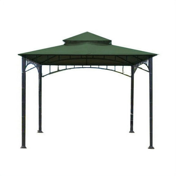 Garden Winds Replacement Canopy Top for Summer Veranda Gazebo, Green, RipLock 350
