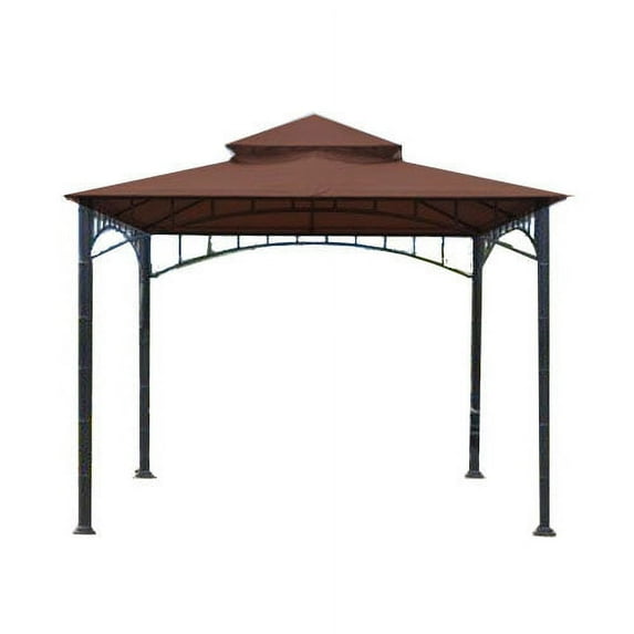 Garden Winds Replacement Canopy Top for Summer Veranda Gazebo, Nutmeg, RipLock 350