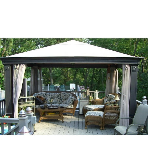 Garden Winds Replacement Canopy Top for Tiverton Series 0 Gazebo - Riplock 350