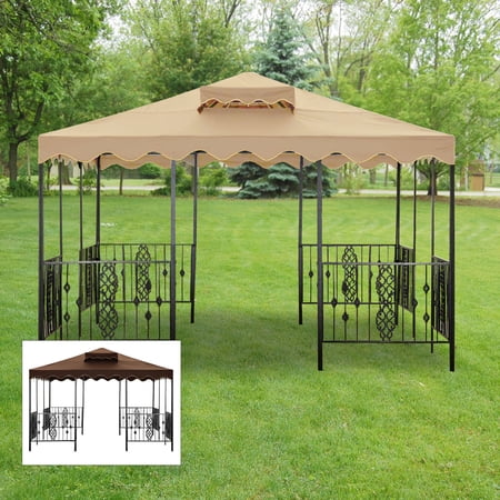 Garden Winds Replacement Canopy Top for Walmart Castleman Gazebo - Riplock 350