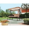 thumbnail image 1 of Garden Winds Replacement Canopy Top for Walmart's Sand Dune 3-Seater Swing, DARK BROWN, 1 of 1