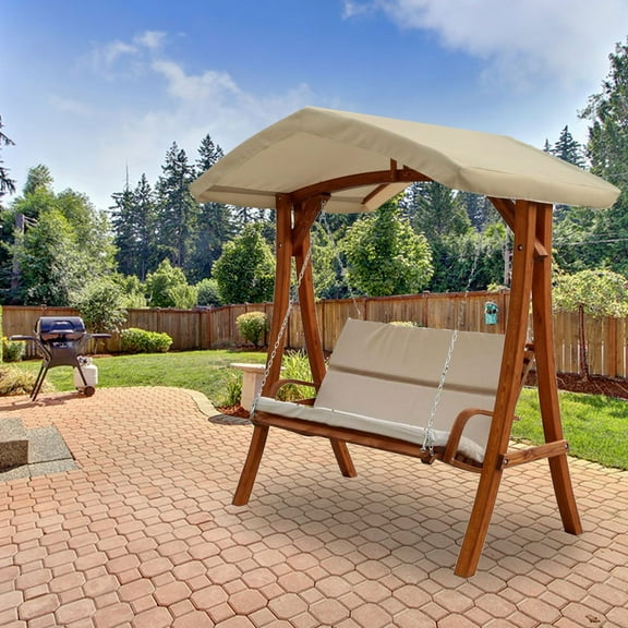 Garden Winds Replacement Canopy Top for Wooden Point Swing - Riplock 350