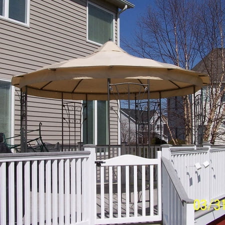 Garden Winds Replacement Canopy Top for the Amelia Island Gazebo - RipLock 350