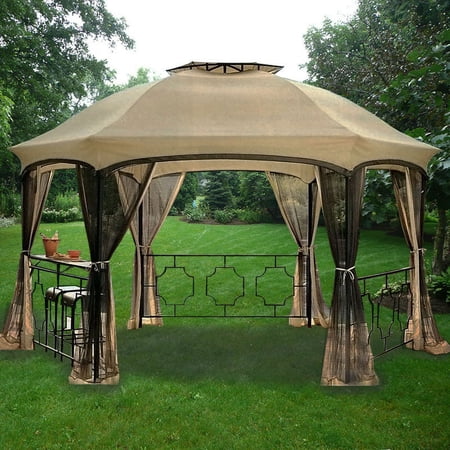 Garden Winds Replacement Canopy Top for the Dawson Gazebo - Riplock 500