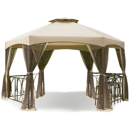 Garden Winds Replacement Canopy Top for the Dutch Harbor Gazebo - RipLock 500
