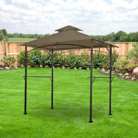 Garden Winds Replacement Canopy Top for the Lighted Grill Gazebo - Riplock 350 - LIGHT BEIGE COLOR