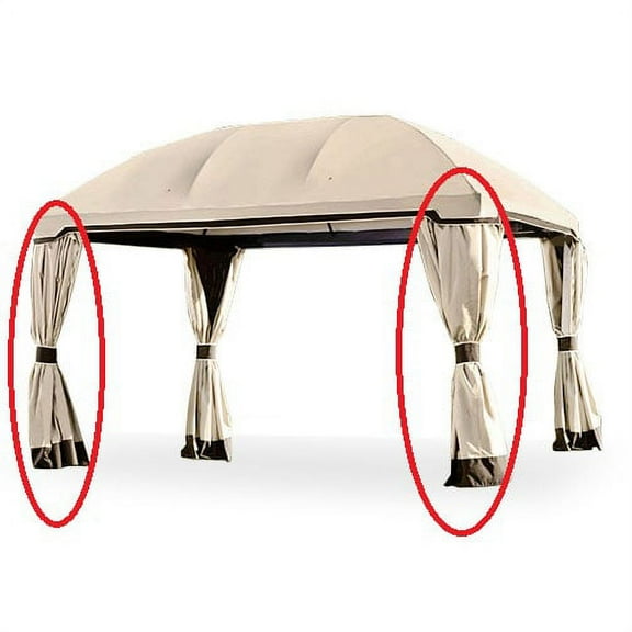 Garden Winds Replacement Privacy Curtain Set for the Pomeroy Domed Gazebo, 350