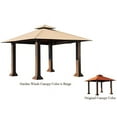 thumbnail image 1 of Garden Winds Seville 10’ x 10’ Gazebo Canopy, RipLock 500, UV Treated, Water Resistant, Beige, 1 of 6