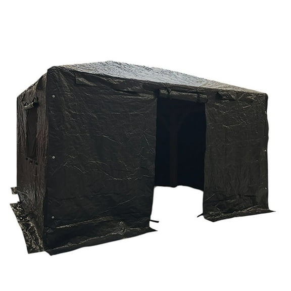 Garden Winds Universal 10 x 12 Winter Cover for Tall Hard Top Gazebo Heavy Duty Protective Enclosure for Outdoor Storage, Waterproof, Windproof and Flame Resistant Black