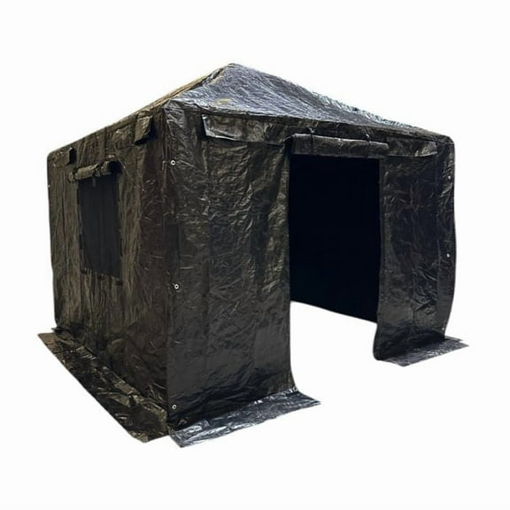 Garden Winds Universal 12 x 12 Winter Cover for Tall Hard Top Gazebo  Heavy Duty Protective Enclosure for Outdoor Storage, Waterproof, Windproof and Flame Resistant  Black