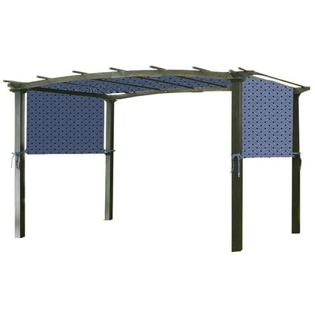 Garden Winds Universal Replacement Canopy Top Cover for Pergola Structures - Standard 350 - Midnight Trellis