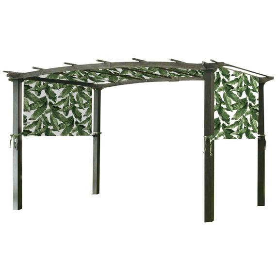 Garden Winds Universal Replacement Canopy Top Cover for Pergola Structures - Standard 350 - Palm