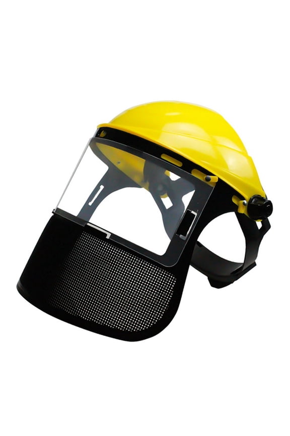 Garden Wire Mesh Protective Face Mask with Full Safety Protective Garden Face Trimmer Safety Hat B