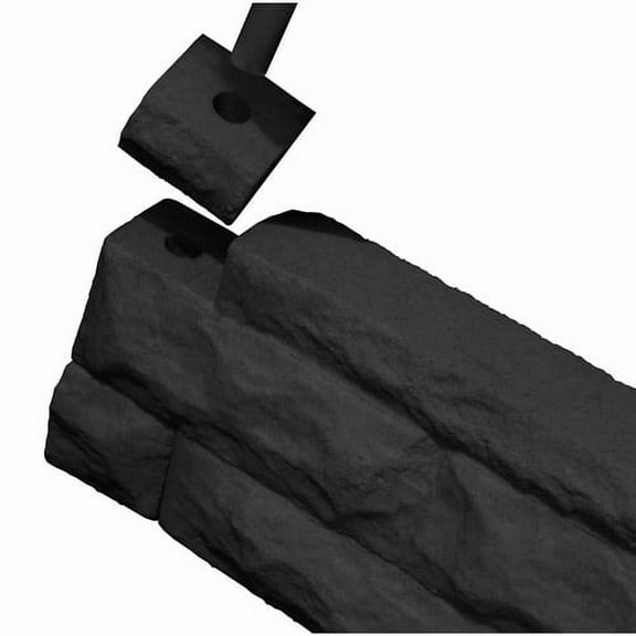 Garden Wizard Border Finish Kit, Dark Granite