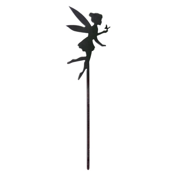 Garden Wooden Fairy Card Slot - Outdoor Yard Art Decorative Stake for Garden and Patio