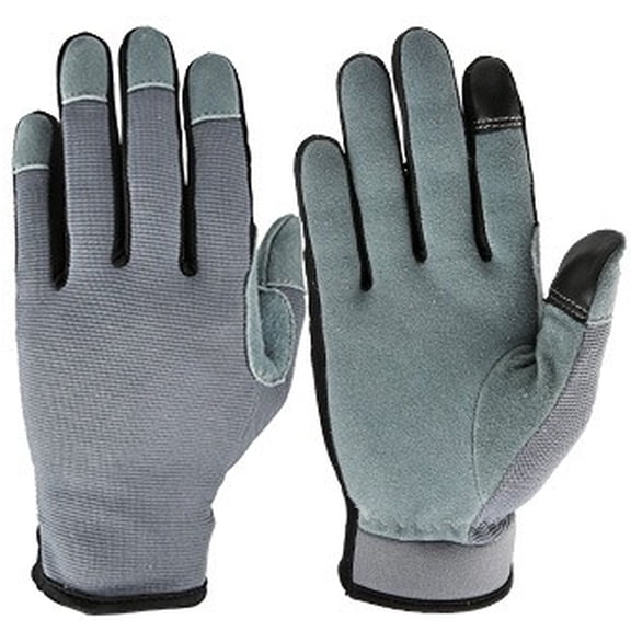 Garden & Work Gloves, Heavy Duty Leather Gloves for Gardening - Superior Protection, Slip Resistant, Durable for Planting, Landscaping and Yard Work