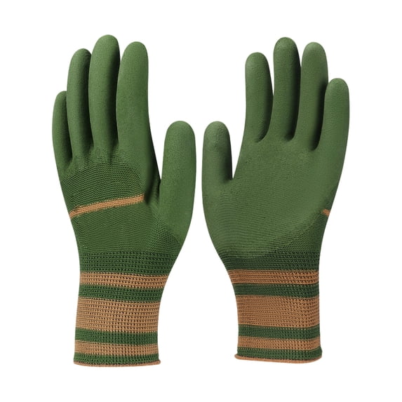 Garden Work Gloves,Protective Pair for Planting Weeding Digging,Breathable Fabric