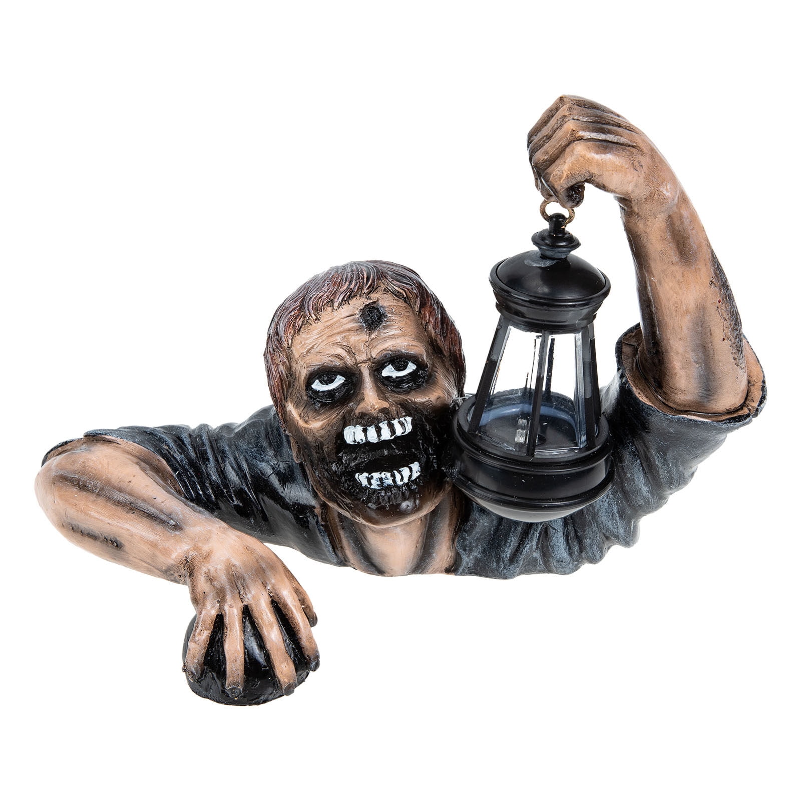 Garden Zombie Light Decorative Halloween Zombie Statue Ornament for