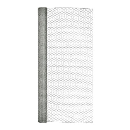 72in H x 150ft L Galvanized Chicken Wire with 1in Openings