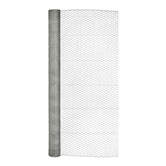 72in H x 150ft L Galvanized Chicken Wire with 1in Openings
