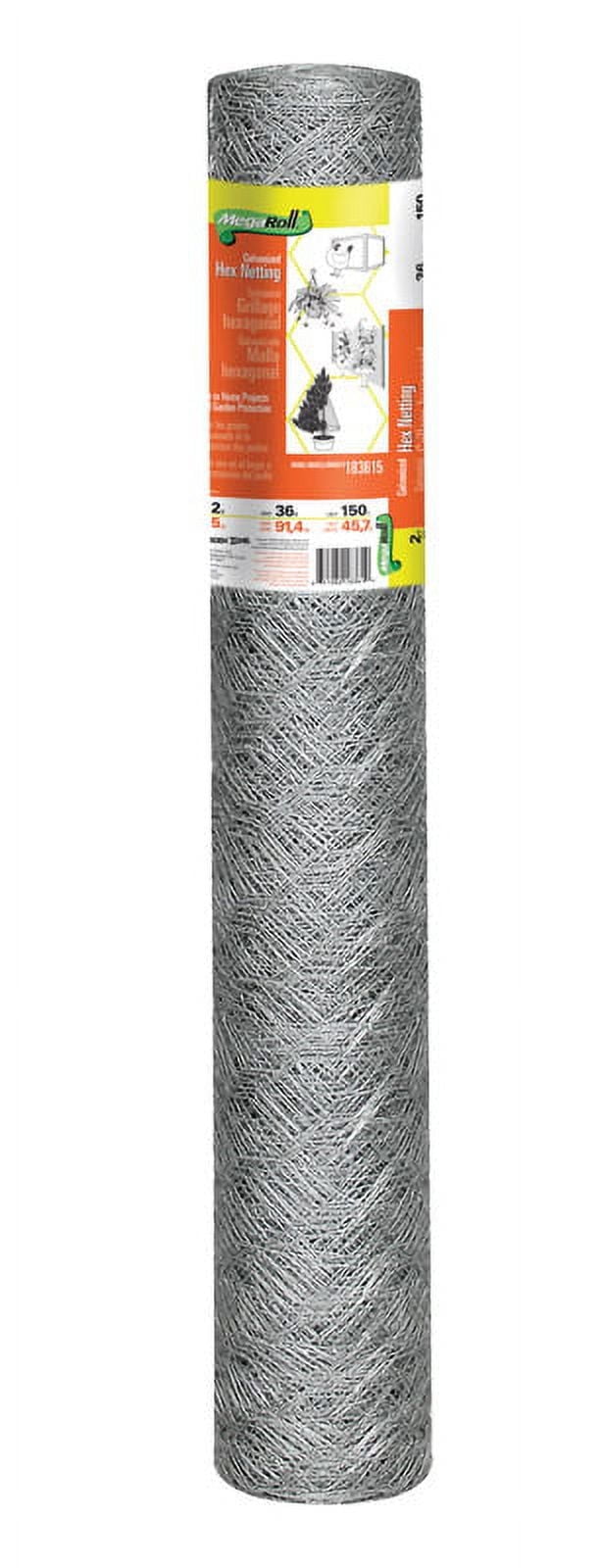 Garden Zone 36 in. H x 150 ft. L 20 Ga. Silver Poultry Netting - Case Of: 150
