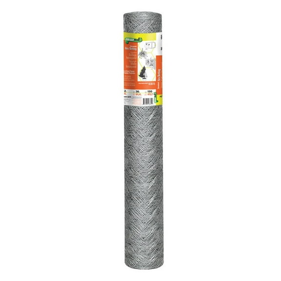 Garden Zone 183615 20 ga. Galvanized Steel Poultry Netting 36 H in. x 150 L ft.