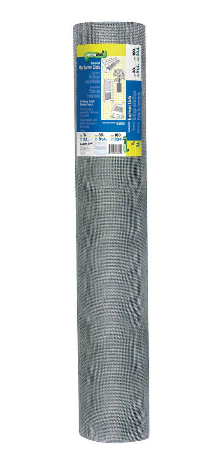 Garden Zone 36 in. W x 100 ft. L Silver Gray Steel Hardware Cloth 1/8