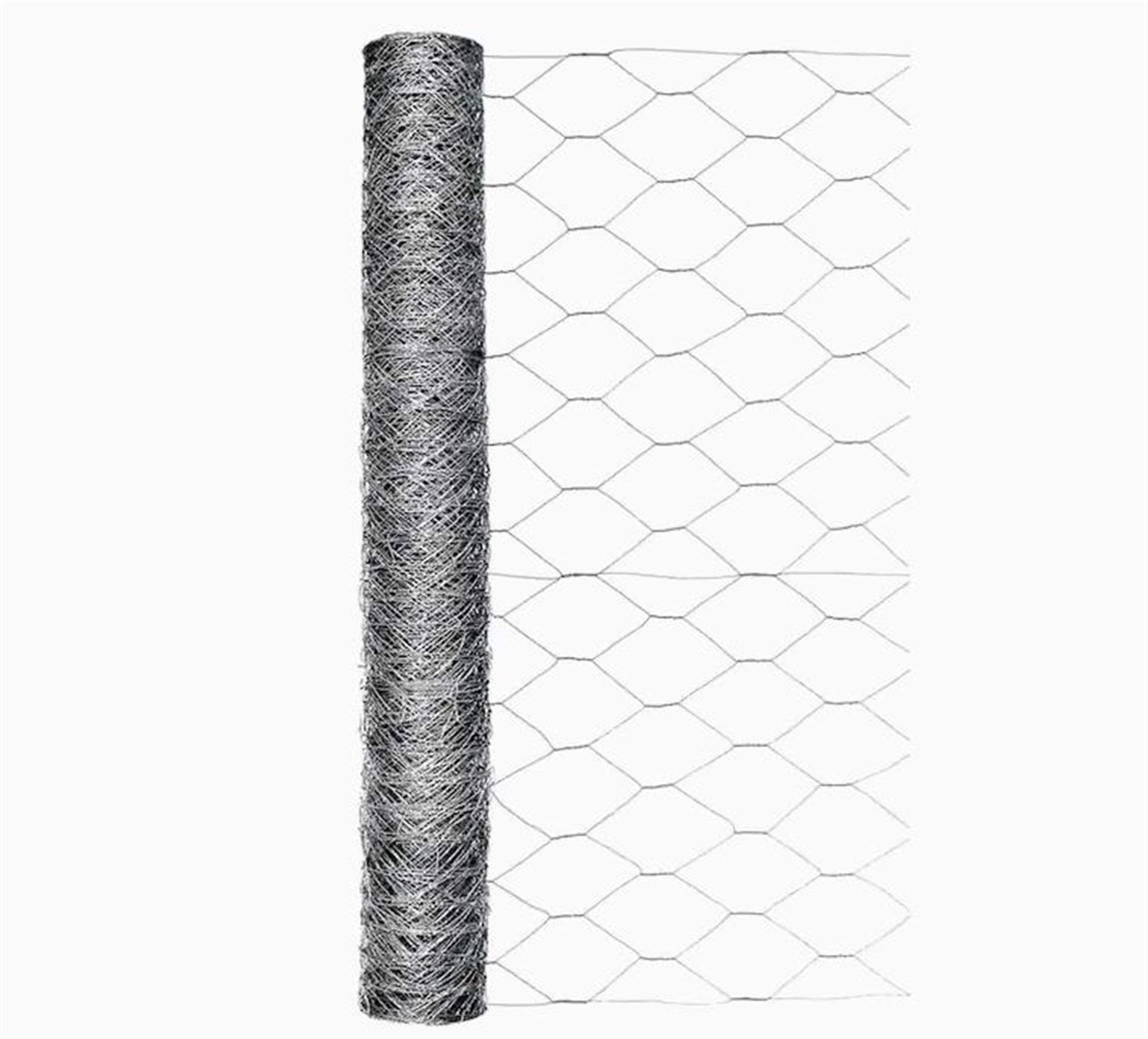 Galvanized Poultry Net Metal Mesh Fencing Chicken Wire 2 Holes Rustic  72x150