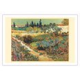 thumbnail image 1 of Garden at Arles, France - From an Original Color Painting by Vincent Van Gogh c.1888 - Fine Art Matte Paper Print (Unframed) 30x44in, 1 of 4