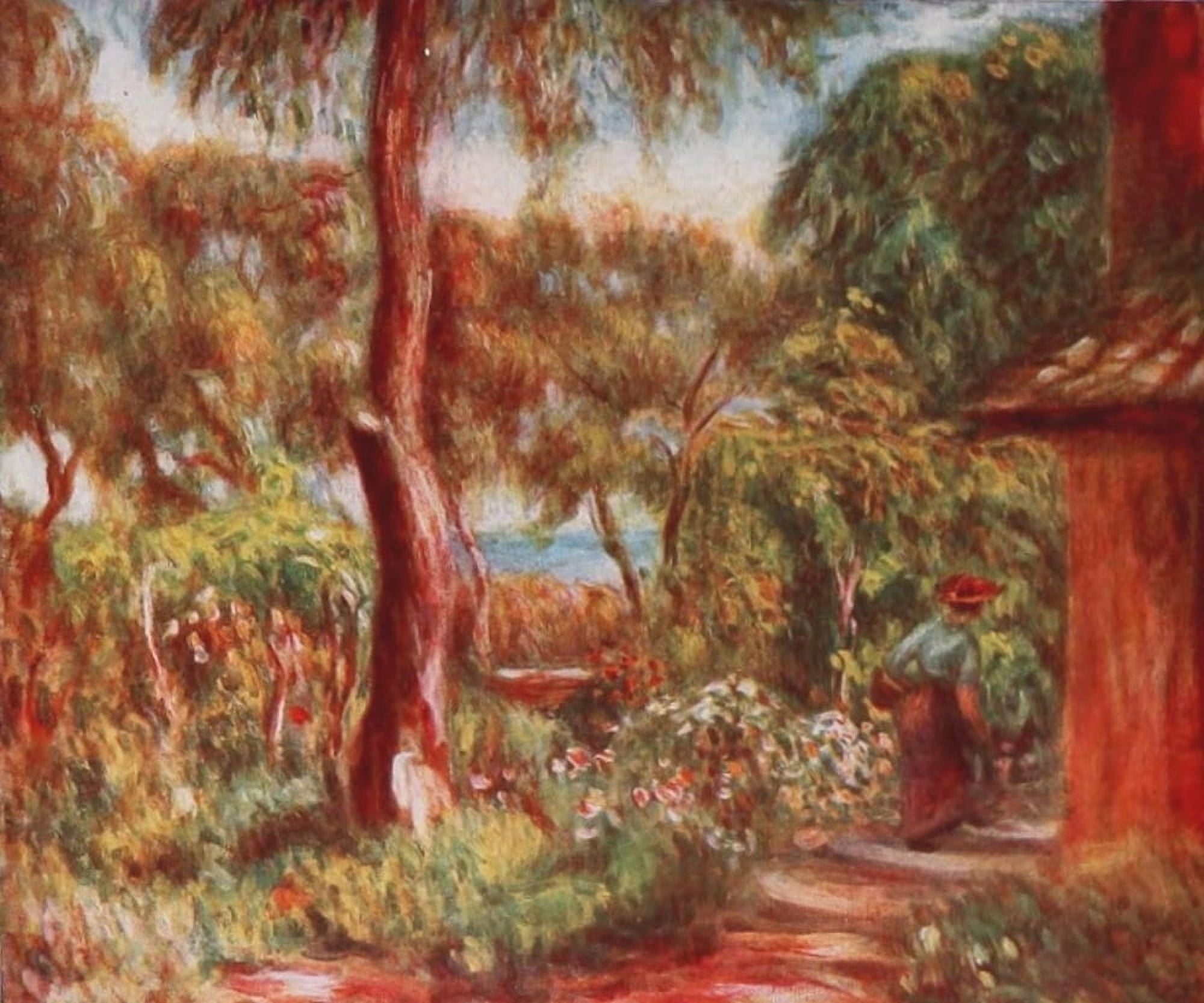 Garden at Cagnes Canvas Art - Pierre-Auguste Renoir (18 x 24)