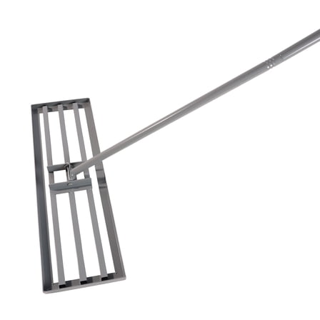 Garden backyard farmland golf course compost sand leveling with 79.5 long handle heavy duty tool lawn leveling rake,