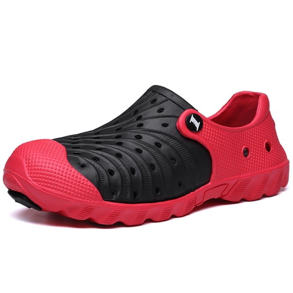 Garden clogs shoes slippers men's sandals Black Red
