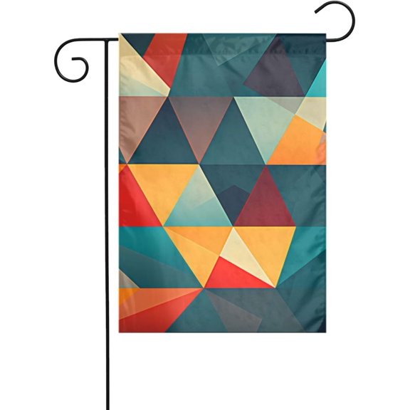 Garden decoration garden flag 12x18in Abstract Geometric Pattern Prints thick and wear-resistant for garden flower pots and lawns