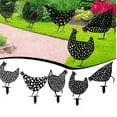 Garden display acrylic Chicken Iron Chicken lawn decoration garden card