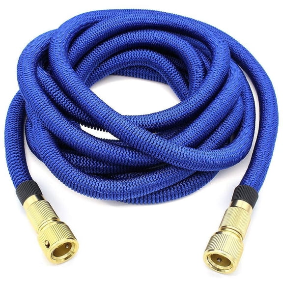 Garden hose, extendable garden hose, flexible telescopic hose with metal fasteners, used for irrigation/garden cleaning/car washing (5m)