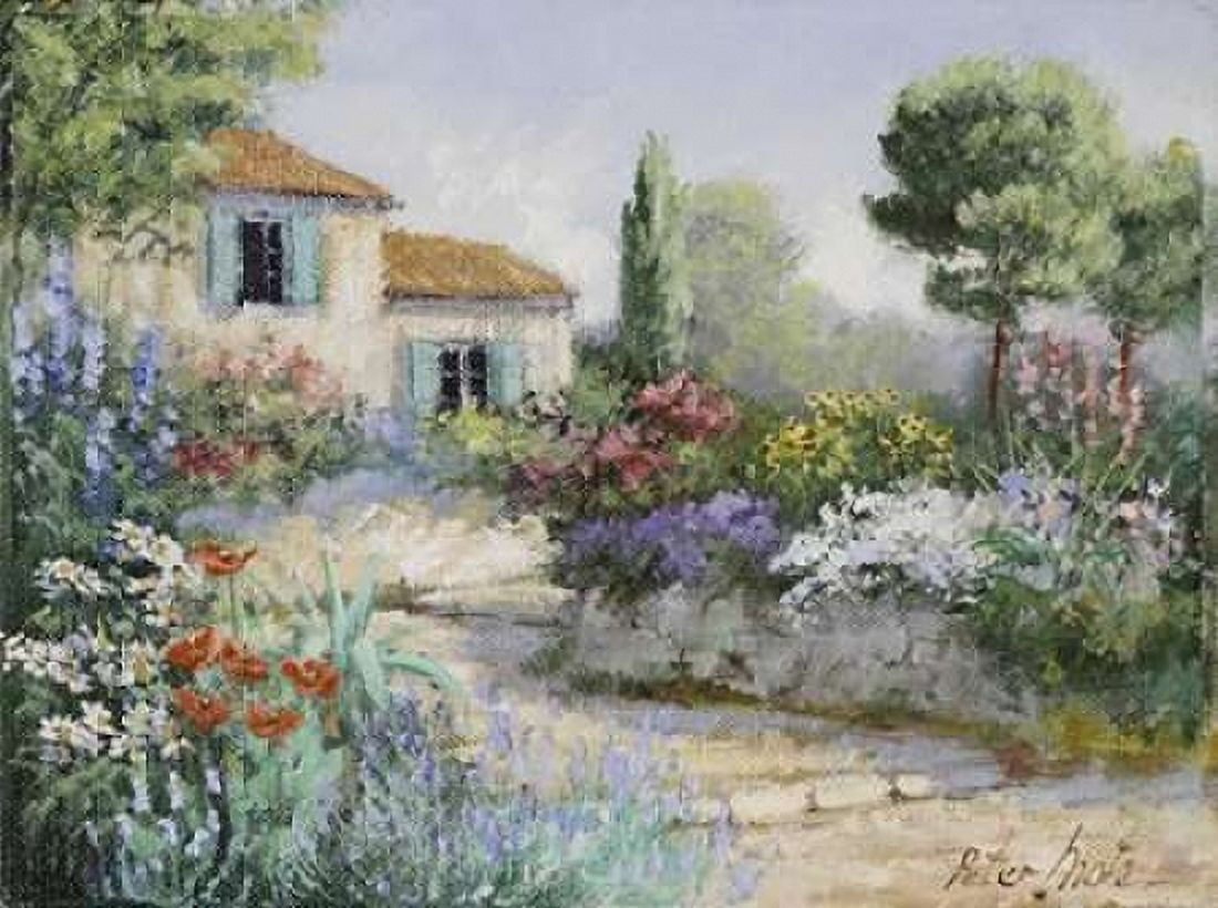 Garden impression Canvas Art - Peter Motz (18 x 24)