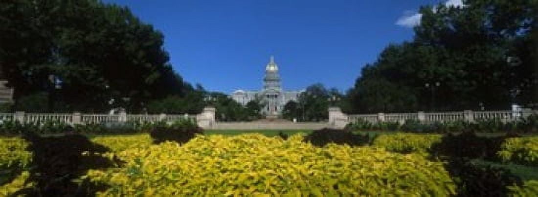 Garden in front of a State Capitol Building Civic Park Gardens Denver Colorado USA Canvas Art - Panoramic Images (18 x 7)