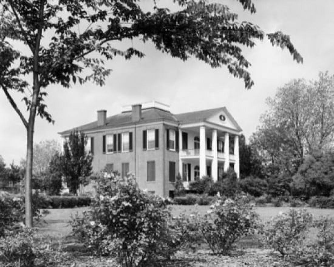 Garden in front of a building Rosalie Plantation Natchez Mississippi USA Canvas Art - (24 x 36)