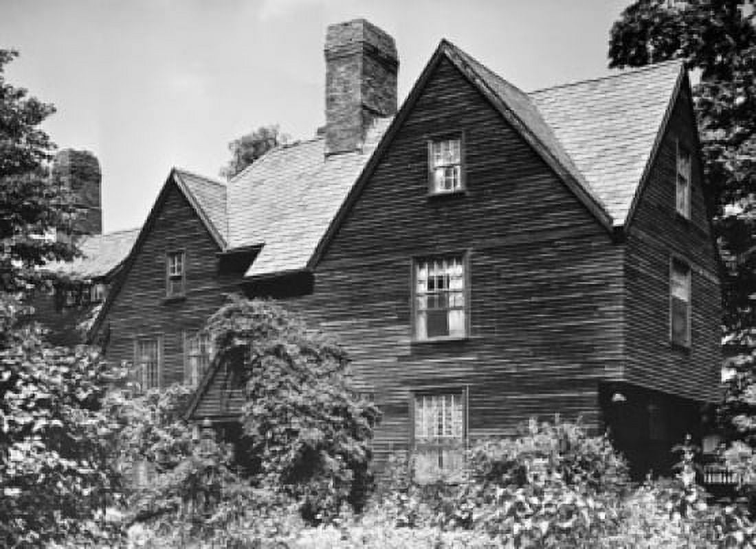 Garden in front of a house The House of Seven Gables Salem Massachusetts USA Canvas Art - (18 x 24)