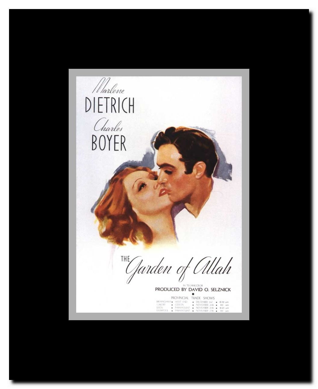 Garden of Allah The Framed Movie Poster