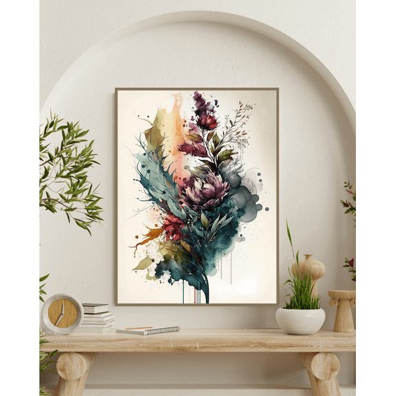 Garden of Dreams - Floral Watercolor Canvas Wall Art