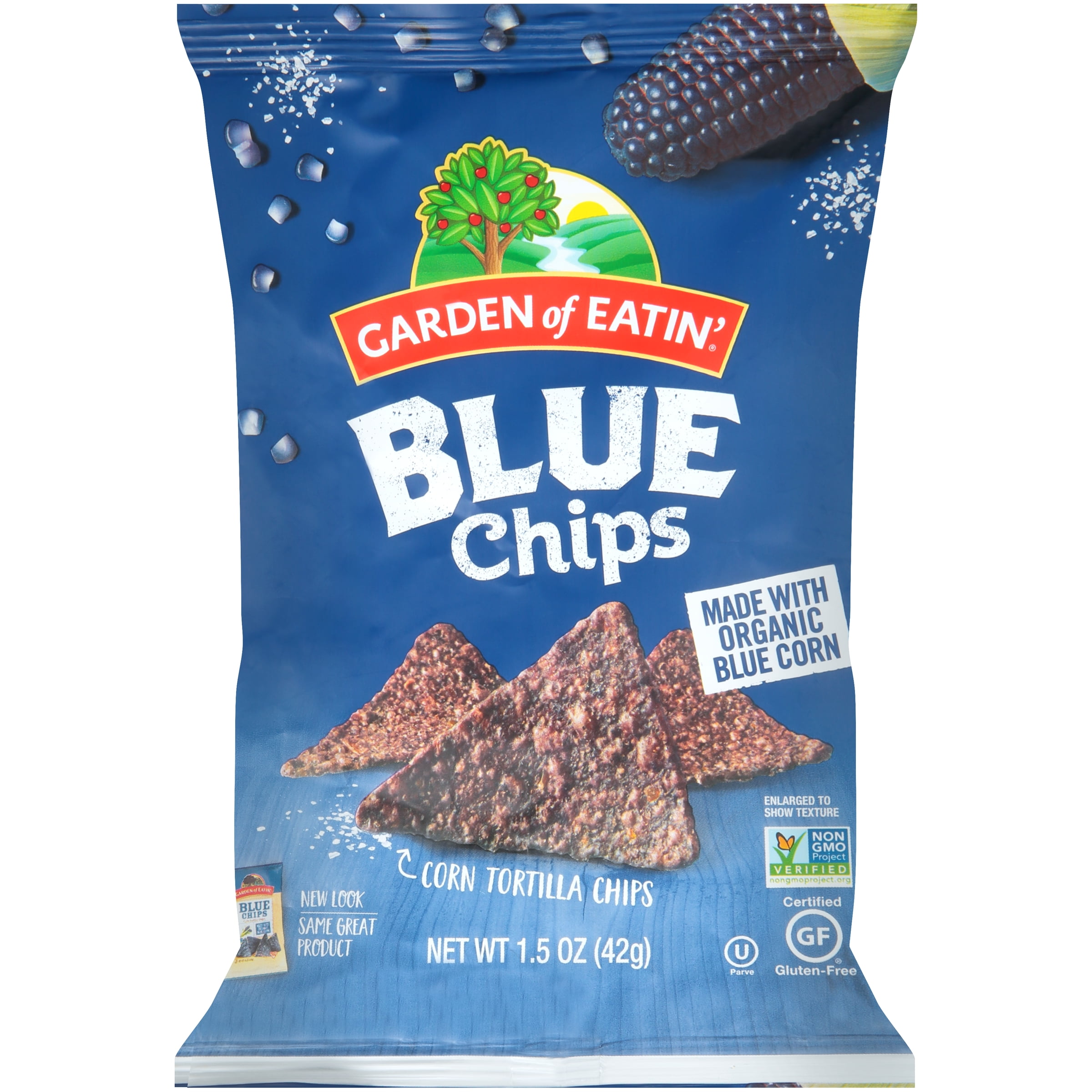 Garden of Eatin' No Salt Added Blue Corn Tortilla Chips- 16oz. - Healthy  Heart Market
