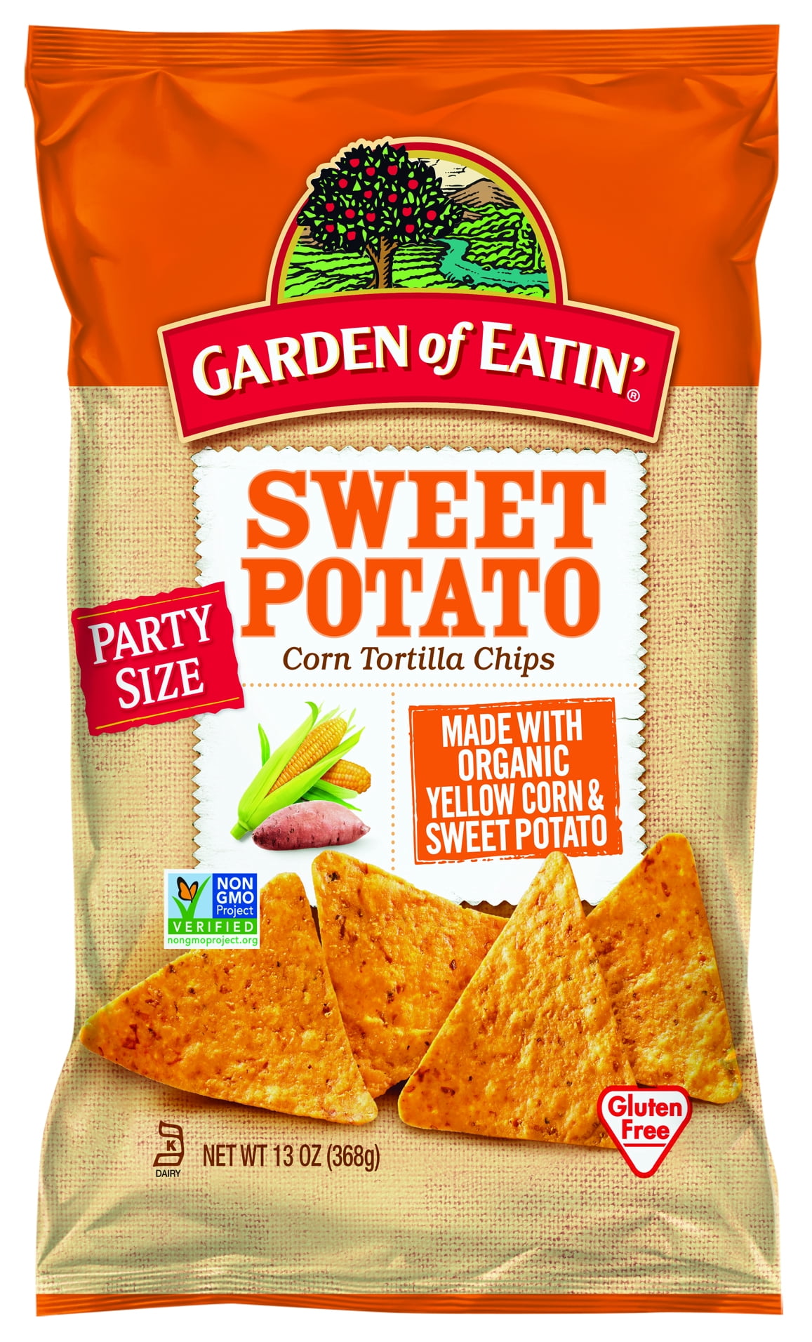 Garden of Eatin' GlutenFree Sweet Potato Corn Tortilla Chips Party Size, 13 oz