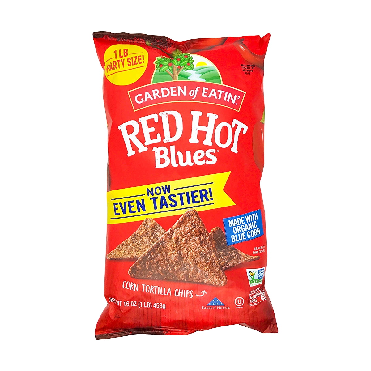 Garden of Eatin' Organic Blue Corn Redhot Tortilla Chips 16 oz Pack of