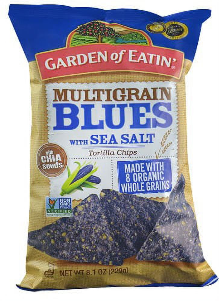 Garden of Eatin' Organic Multigrain Tortilla Chips, Blues with Sea Salt