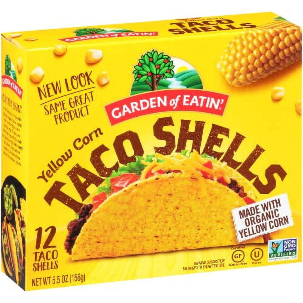 Garden of Eatin' Taco Dinner Kit, Yellow Corn, 12 Taco Shells