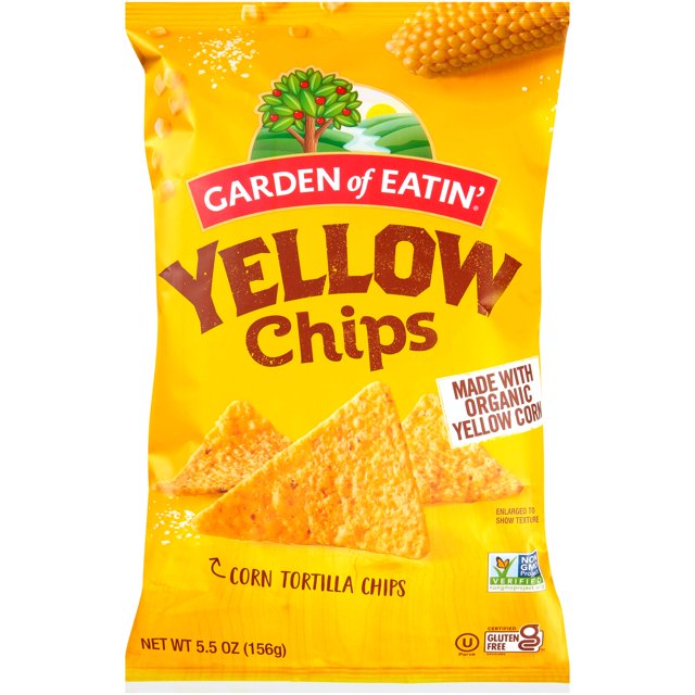 Garden of Eatin' Tortilla DHF10 Chips, Sea Salt, Yellow Corn, 5.5 oz