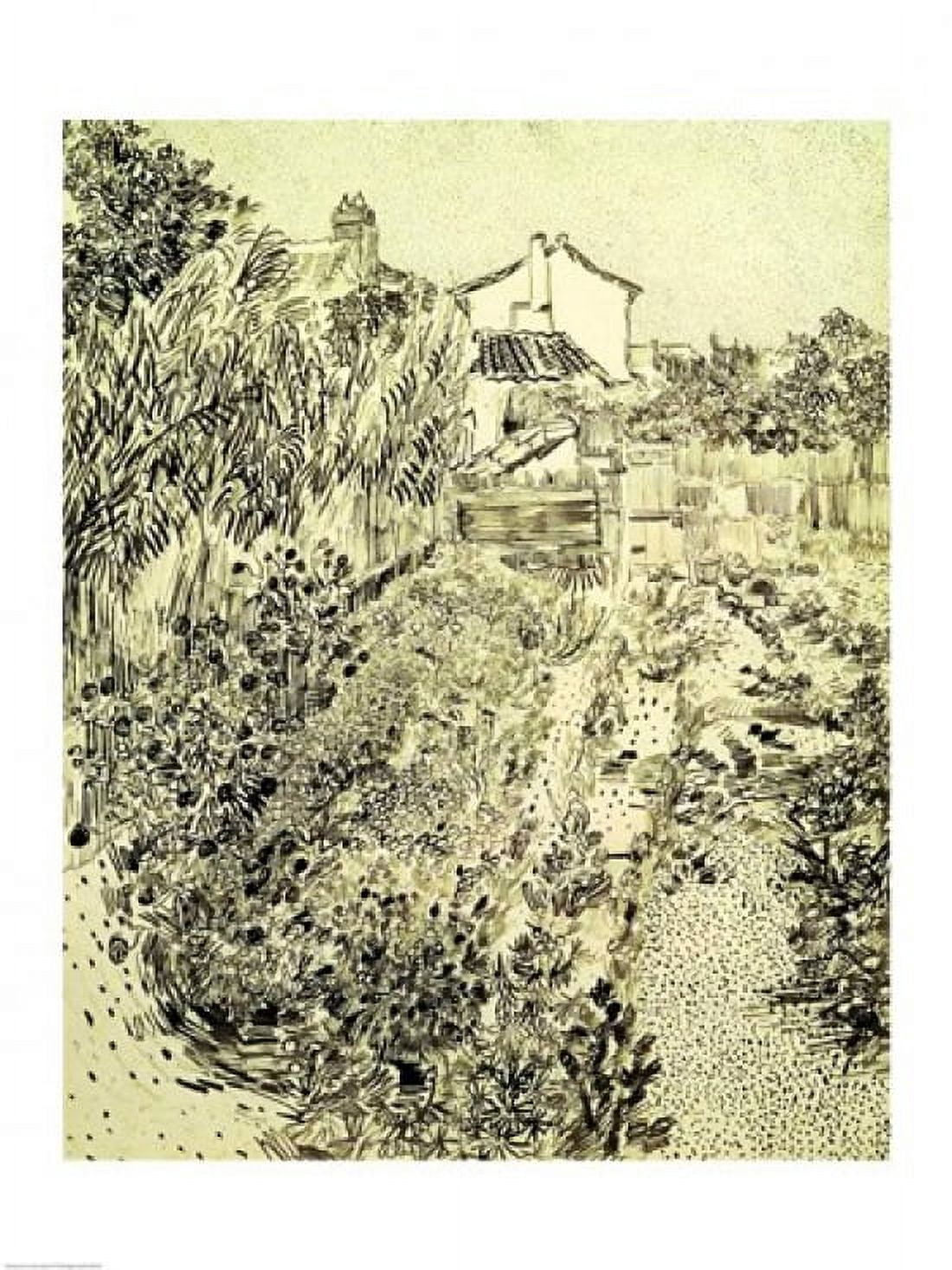 Garden of Flowers 1888 Canvas Art - Vincent Van Gogh (18 x 24)