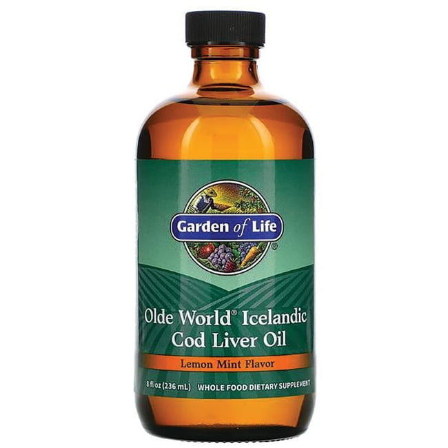 Garden of Life Cod Liver Oil Liquid, LemonMint, 8 oz